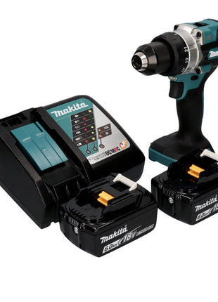 Makita DDF 486 RG taladro atornillador inalámbrico 18 V 130 Nm sin escobillas + 2 baterías 6,0 Ah + cargador