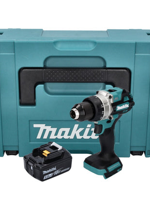 Makita DDF 486 T1J taladro atornillador inalámbrico 18 V 130 Nm sin escobillas + 1x batería 5,0 Ah + Makpac - sin cargador