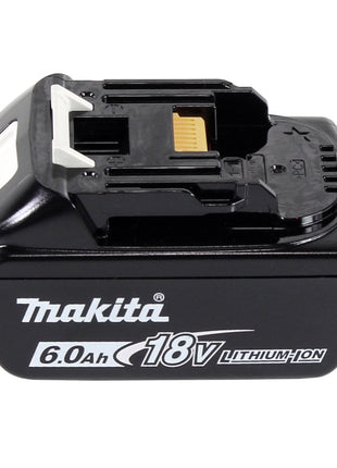 Makita DDF 486 G1J taladro atornillador inalámbrico 18 V 130 Nm sin escobillas + 1x batería 6,0 Ah + Makpac - sin cargador