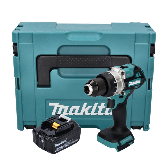 Makita DDF 486 G1J akumulatorowa wiertarko-wkrętarka 18 V 130 Nm bezszczotkowa + 1x akumulator 6,0 Ah + Makpac - bez ładowarki