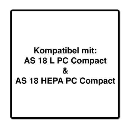 Metabo 20x Vlies Filterbeutel 6 L ( 4x 630164000 ) für AS 18 L PC Compact / AS 18 HEPA PC Compact
