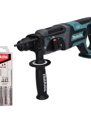 Makita DHR 241 Z Akku Bohrhammer 18 V 2,0 J SDS plus + 5 tlg. Bohrer Set - ohne Akku, ohne Ladegerät