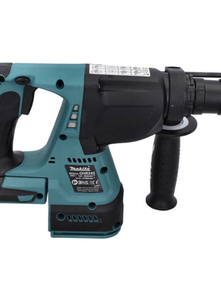 Taladro percutor inalámbrico Makita DHR 243 Z 18 V 2,0 J SDS plus sin escobillas + juego de taladro de 5 piezas - sin batería, sin cargador