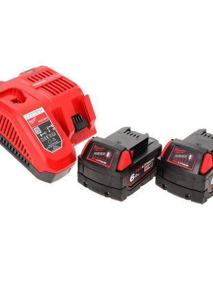 Milwaukee M18 FMT-602X FUEL multiherramienta a batería 18 V sin escobillas + 2x baterías 6.0 Ah + cargador + set de accesorios 7 piezas + caja HD