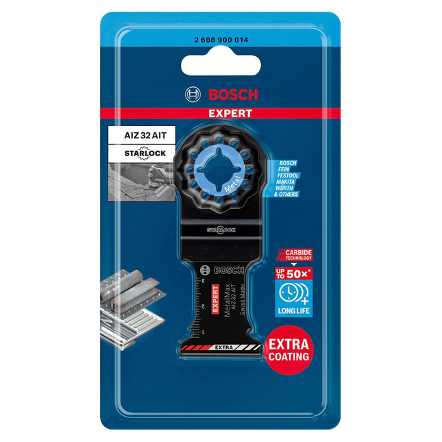Bosch EXPERT AIZ 32 AIT Brzeszczot do cięcia wgłębnego Starlock 32 x 40 mm 5 szt. ( 2608900015 ) do metalu Carbide MetalMax - następca 2608662033