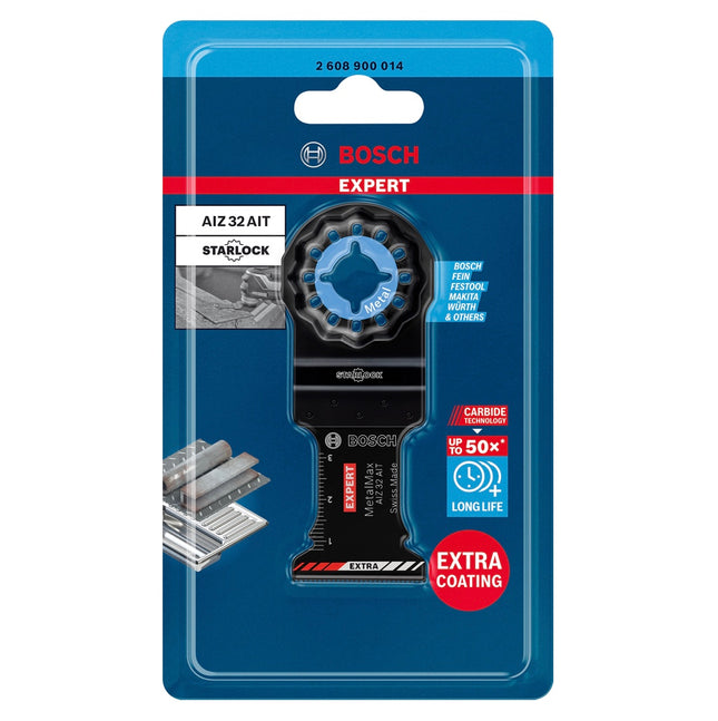 Bosch EXPERT AIZ 32 AIT Brzeszczot do cięcia wgłębnego Starlock 32 x 40 mm 5 szt. ( 2608900015 ) do metalu Carbide MetalMax - następca 2608662033