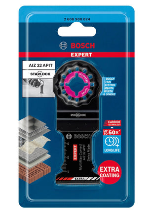 Bosch EXPERT MultiMax AIZ 32 APIT Hoja de sierra de inmersión Starlock 32 x 40 mm 5 piezas (2608900025) Carbide Multi Material - sucesor de 2608664215