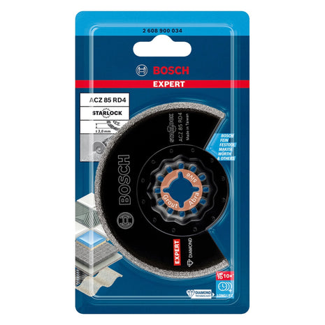 Bosch EXPERT ACZ 85 RD4 diamentowa tarcza segmentowa Starlock 85 mm 10 szt. ( 2608900035 ) do płytek - następca 2608664482