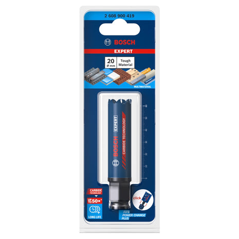 Bosch EXPERT Tough Material Lochsäge 20 x 60 mm Carbide ( 2608900419 ) Universal - Nachfolger von 2608594163