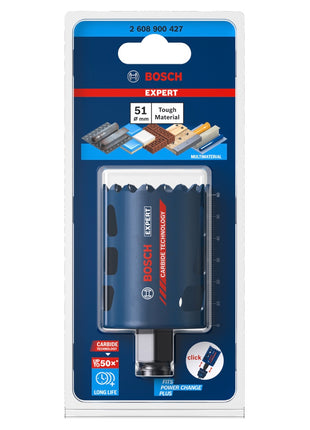 Bosch EXPERT Tough Material Lochsäge 51 x 60 mm Carbide ( 2608900427 ) Universal - Nachfolger von 2608594171 - Toolbrothers