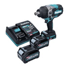 Makita TW 001 GD201 Akumulatorowy klucz udarowy 40 V maks. 1800 Nm Bezszczotkowy XGT + 2x akumulator 2,5 Ah + ładowarka