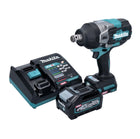 Makita TW 001 GM101 Akumulatorowy klucz udarowy 40 V maks. 1800 Nm bezszczotkowy XGT + 1x akumulator 4,0 Ah + ładowarka