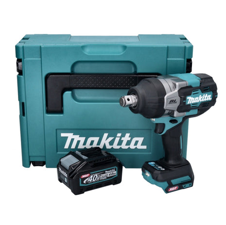 Makita TW 001 GM101 Clé à choc sans fil 40 V max. 1800 Nm Brushless XGT + 1x batterie 4,0 Ah + Makpac - sans chargeur