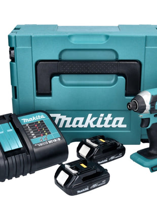 Makita DTD 152 SYJ akumulatorowy klucz udarowy 18 V 165 Nm + 2x akumulator 1,3 Ah + ładowarka + Makpac