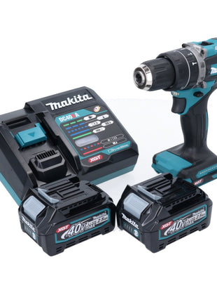 Makita HP 002 GD201 Akku Schlagbohrschrauber 40 V 64 Nm Brushless + 2x Akku 2,5 Ah + Ladegerät