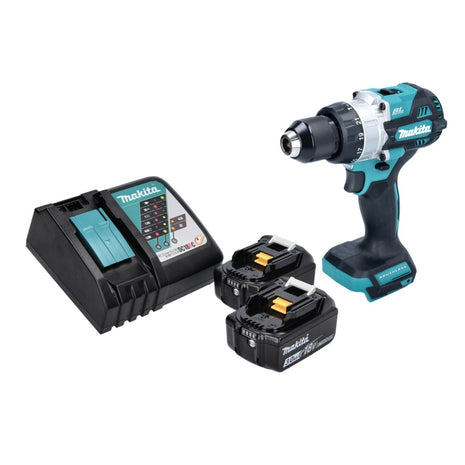 Makita DHP 486 RF Akku Schlagbohrschrauber 18 V 130 Nm Brushless + 2x Akku 3,0 Ah + Ladegerät