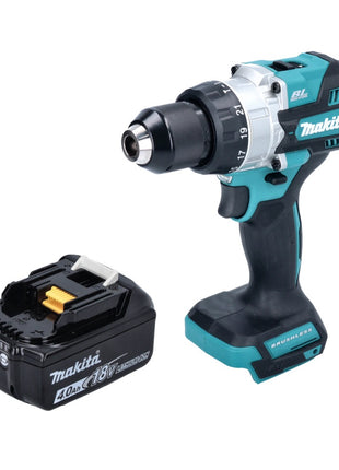 Makita DHP 486 M1 Perceuse-visseuse à percussion sans fil 18 V 130 Nm Brushless + 1x batterie 4,0 Ah - sans chargeur