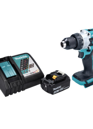 Taladro percutor inalámbrico Makita DHP 486 RM1 18 V 130 Nm sin escobillas + 1x batería 4,0 Ah + cargador