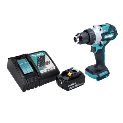 Makita DHP 486 RG1 akumulatorowa wiertarko-wkrętarka udarowa 18 V 130 Nm bezszczotkowa + 1x akumulator 6,0 Ah + ładowarka