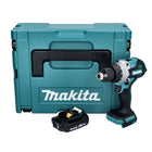 Makita DHP 486 A1J Akumulatorowa wiertarko-wkrętarka udarowa 18 V 130 Nm bezszczotkowa + 1x akumulator 2,0 Ah + Makpac - bez ładowarki