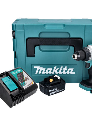 Makita DHP 486 RM1J akumulatorowa wiertarko-wkrętarka udarowa 18 V 130 Nm bezszczotkowa + 1x akumulator 4,0 Ah + ładowarka + Makpac