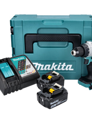 Makita DHP 486 RMJ Akku Schlagbohrschrauber 18 V 130 Nm Brushless + 2x Akku 4,0 Ah + Ladegerät + Makpac