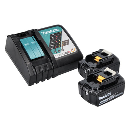 Makita DHP 486 RMJ akumulatorowa wiertarko-wkrętarka udarowa 18 V 130 Nm bezszczotkowa + 2x akumulator 4,0 Ah + ładowarka + Makpac