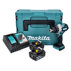 Makita DHP 486 RTJ akumulatorowa wiertarko-wkrętarka udarowa 18 V 130 Nm bezszczotkowa + 2x akumulator 5,0 Ah + ładowarka + Makpac