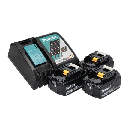 Makita DDF 484 RT3J akumulatorowa wiertarko-wkrętarka 18 V 54 Nm bezszczotkowa + 3x akumulator 5,0 Ah + ładowarka + Makpac