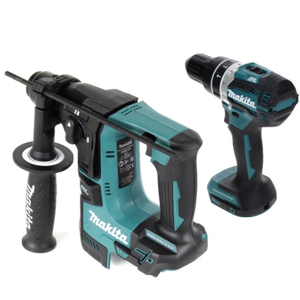Akumulatorowy zestaw Combo Makita DLX 2278 Brushless + wiertarka udarowa DHP 484 54 Nm + wiertarka udarowa DHR 171 1,2 J Solo - bez akumulatora, bez ładowarki
