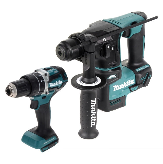 Akumulatorowy zestaw Combo Makita DLX 2278 Brushless + wiertarka udarowa DHP 484 54 Nm + wiertarka udarowa DHR 171 1,2 J Solo - bez akumulatora, bez ładowarki