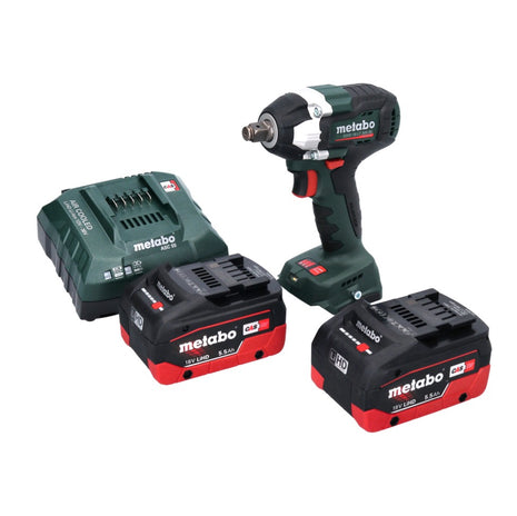 Metabo SSW 18 LT 300 BL Akku Schlagschrauber 18 V 300 Nm 1/2" Brushless + 2x Akku 5,5 Ah + Ladegerät