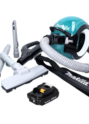 Makita DCL 501 A1 Akku Staubsauger 18 V Brushless + 1x Akku 2,0 Ah + Zubehör - ohne Ladegerät