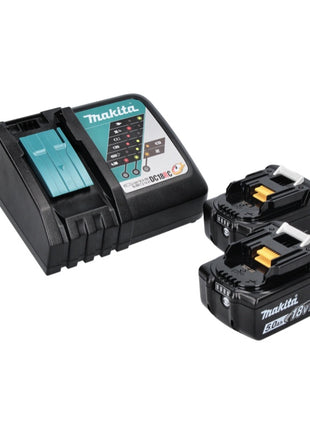 Makita DCL 501 RT Akku Staubsauger 18 V Brushless + 2x Akku 5,0 Ah + Ladegerät + Zubehör