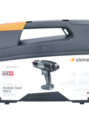 Steinel mobile heat MH 5 Pistolet à air chaud 18 V 50 - 500 °C CAS (068233) + 1x Batterie 5,5 Ah + Chargeur + Coffret de transport