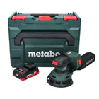 Metabo SXA 18 LTX 125 BL akumulatorowa szlifierka oscylacyjna bezszczotkowa 18 V 125 mm + 1x akumulator 4,0 Ah + metaBOX - bez ładowarki
