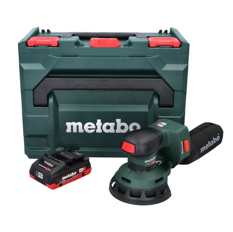 Lijadora excéntrica a batería Metabo SXA 18 LTX 125 BL 18 V 125 mm sin escobillas + 1x batería 4,0 Ah + metaBOX - sin cargador