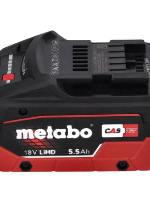 Lijadora excéntrica a batería Metabo SXA 18 LTX 125 BL 18 V 125 mm sin escobillas + 1x batería 5,5 Ah + metaBOX - sin cargador