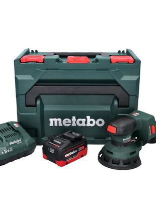 Lijadora excéntrica a batería Metabo SXA 18 LTX 125 BL 18 V 125 mm sin escobillas + 1x batería 5,5 Ah + cargador + metaBOX