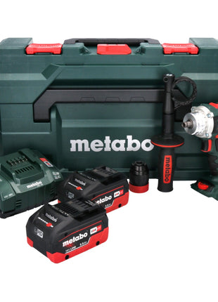 Metabo BS 18 LTX BL Q I Perceuse-visseuse sans fil 18 V 130 Nm Brushless (602359660) + 2x Batteries 5,5 Ah + Chargeur + Coffret de transport