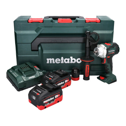 Metabo BS 18 LTX BL Q I akumulatorowa wiertarko-wkrętarka 18 V 130 Nm bezszczotkowa ( 602359660 ) + 2x akumulator 5,5 Ah + ładowarka + metaBOX