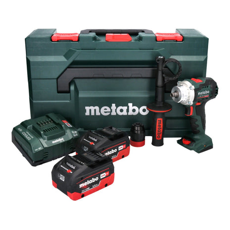 Metabo BS 18 LTX BL Q I akumulatorowa wiertarko-wkrętarka 18 V 130 Nm bezszczotkowa ( 602359660 ) + 2x akumulator 5,5 Ah + ładowarka + metaBOX