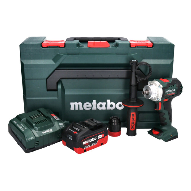 Metabo BS 18 LTX BL Q I Akumulatorowa wiertarko-wkrętarka 18 V 130 Nm bezszczotkowa + 1x akumulator 8,0 Ah + ładowarka + metaBOX
