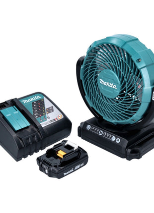 Makita DCF 102 RA1 Akku Ventilator Lüfter 18 V 18 cm + 1x Akku 2,0 Ah + Ladegerät