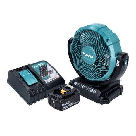 Makita DCF 102 RM1 Akku Ventilator Lüfter 18 V 18 cm + 1x Akku 4,0 Ah + Ladegerät - Toolbrothers