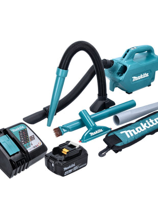 Makita DCL 184 RM1 Akku Staubsauger 18 V 54 mbar 0,5 l + 1x Akku 4,0 Ah + Ladegerät - Toolbrothers