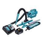 Makita DCL 184 RM1 Akku Staubsauger 18 V 54 mbar 0,5 l + 1x Akku 4,0 Ah + Ladegerät - Toolbrothers