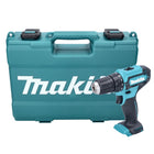 Taladro atornillador inalámbrico Makita DF 333 DZK 12 V máx. 30 Nm solo + estuche - sin batería, sin cargador