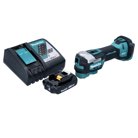 Makita DTM 52 RA1 Akku Multifunktionswerkzeug 18 V Starlock Max Brushless + 1x Akku 2,0 Ah + Ladegerät