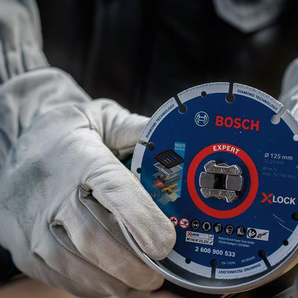 Bosch X-LOCK Diamant Metallscheiben Trennscheibe 125 x 22,23 mm ( 2608900533 ) Expert 1 Stk. für X-LOCK Winkelschleifer - Toolbrothers